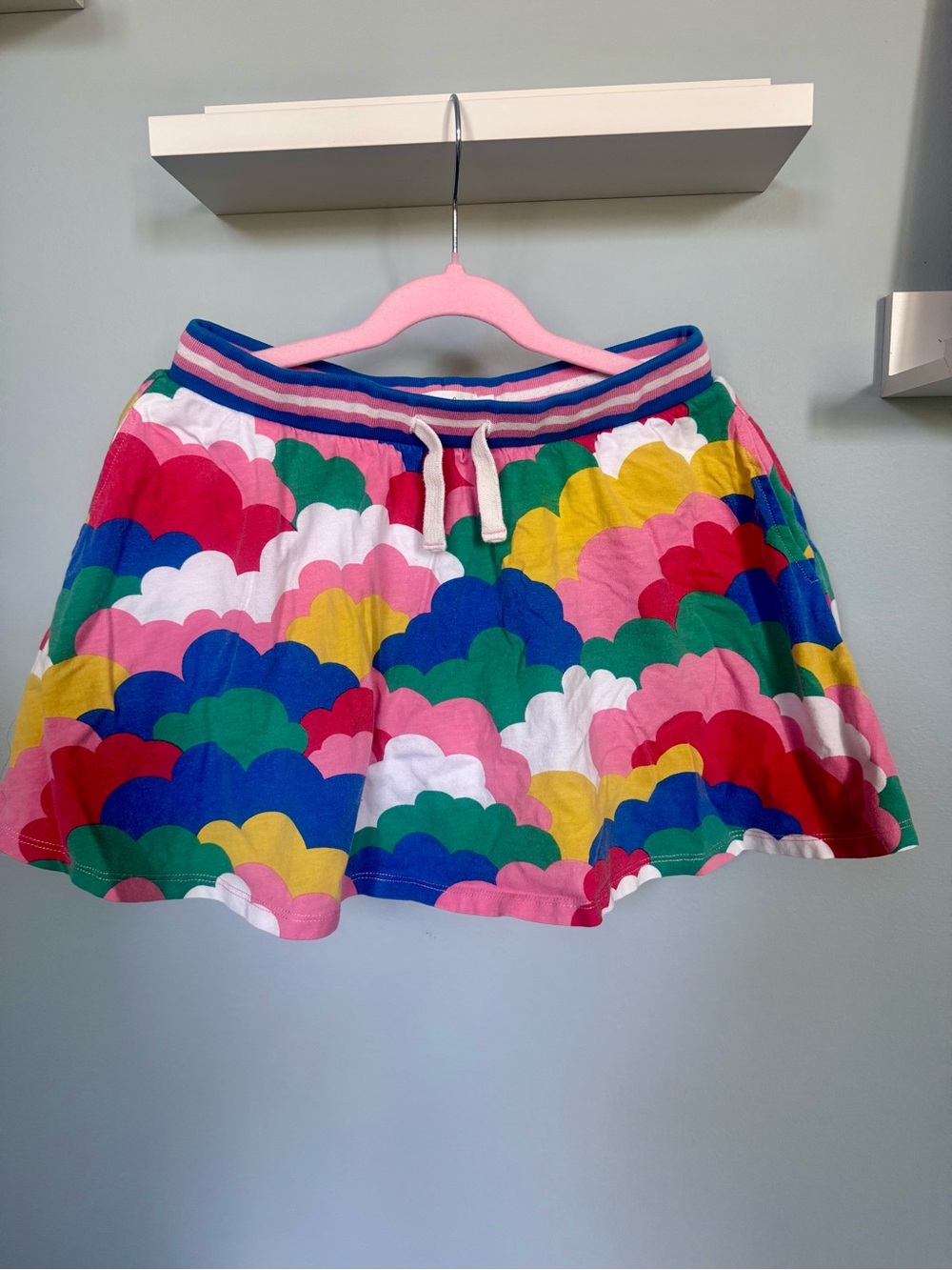 Mini Boden “Geo Clouds” Print Skort Size 11-12